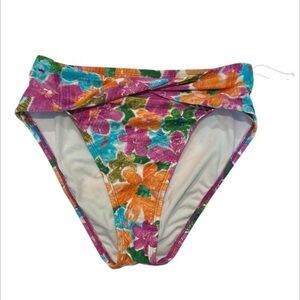 Freshwater high waist floral bikini swim bottoms size small new
